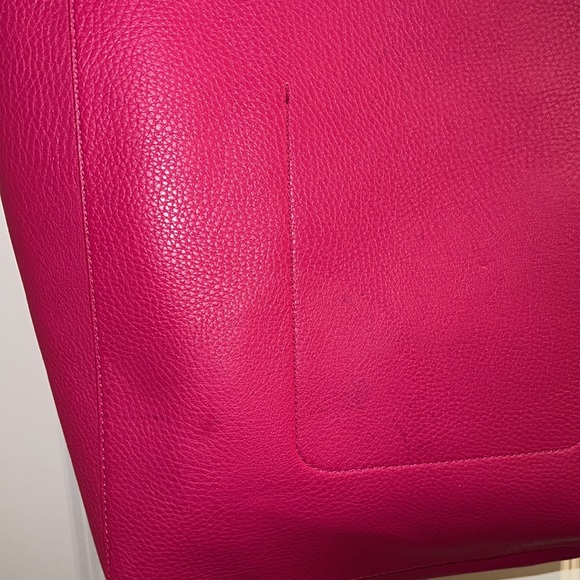 Fushia lauren Ralph Lauren tote flawed - Picture 11 of 15